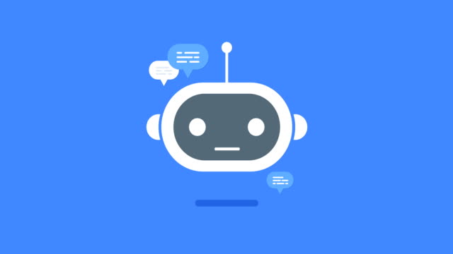 A futuristic chatbot representing AI innovation in digital marketing trends for 2019.