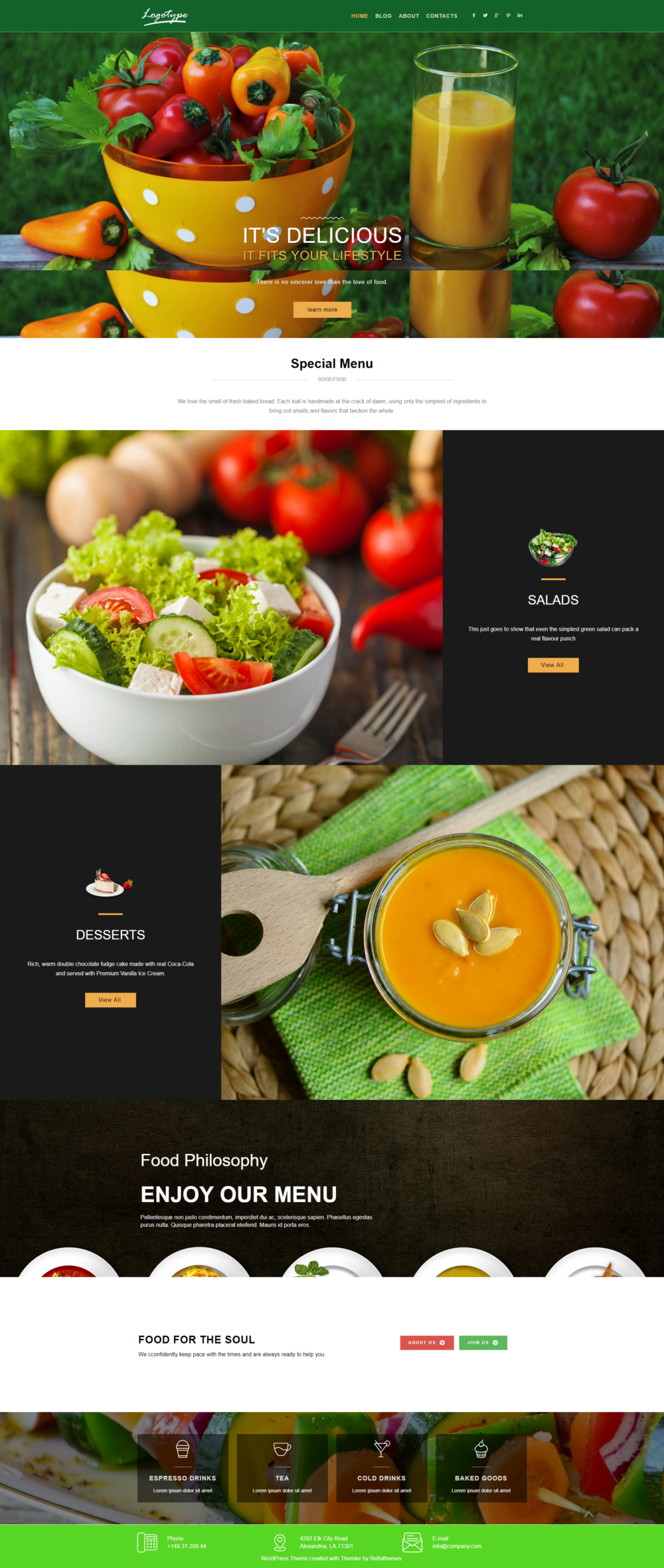Betta Food wordpress theme - Image 5